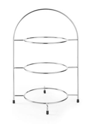 Serveringsstativ for tallerkener, HENDI, tallerkener maks. Ø 275 mm, 290x290x(H)440mm Buffé Presentasjon