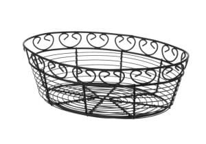 Trådkurv deco oval, HENDI, 255x160x(H)80mm Presentasjon & Servering