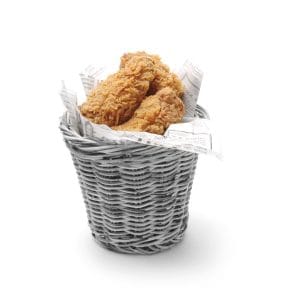 Snackkurv, HENDI, Lys grå, ø130x(H)110mm Buffé Presentasjon 2