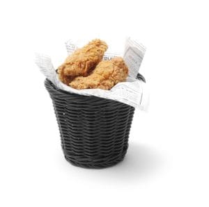 Snackkurv, HENDI, Sort, ø130x(H)110mm Buffé Presentasjon 2