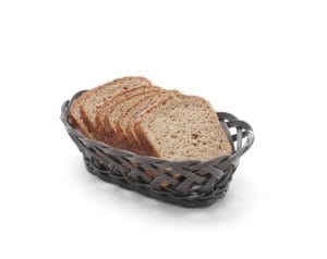 Kurver med vevde sider, HENDI, oval, svart, 320x230x(H)55mm Buffé Presentasjon 2