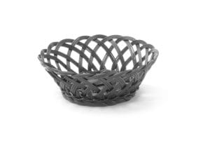 Kurver med vevde sider, HENDI, rund, svart, 200x200x(H)65mm Buffé Presentasjon