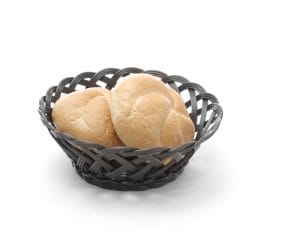 Kurver med vevde sider, HENDI, rund, svart, 200x200x(H)65mm Buffé Presentasjon 2