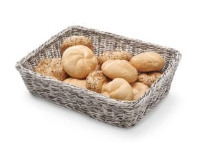 Bakekurv vinklet, HENDI, lys grå, 400x300x(H)120mm Buffé Presentasjon 2