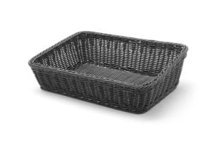 Bakekurv vinklet, HENDI, Sort, 400x300x(H)120mm Buffé Presentasjon
