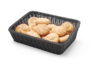 Bakekurv vinklet, HENDI, Sort, 400x300x(H)120mm Buffé Presentasjon 2