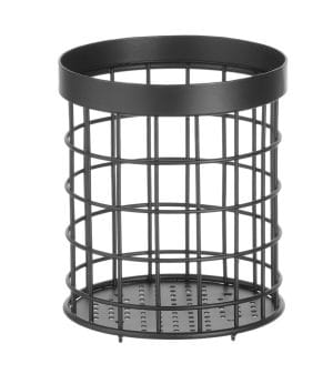 Bestikkurv sort, HENDI, ⌀125x(H)145mm Presentasjon & Servering
