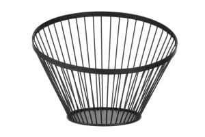 Fruktkurv vinklet rund svart, HENDI, ø300x(H)250mm Presentasjon & Servering