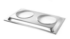 Konvertering for 2 bain-marie panner, HENDI, konvertering, GN 1/1, 530x325x(H)30mm Buffé Presentasjon