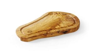 Serveringsbrett med rille, oliventre, rektangulært, HENDI, 300x210x(H)18mm Buffé Presentasjon 2