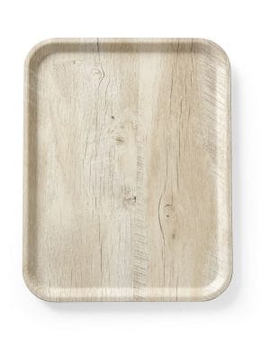 Serveringsbrett med melaminlaminat, sklisikker, med tredesign, HENDI, Wood light, 330x430mm Presentasjon & Servering