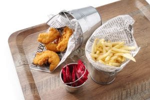 Serveringsbrett med melaminlaminat, sklisikker, med tredesign, HENDI, Tre, 370x530mm Presentasjon & Servering 2