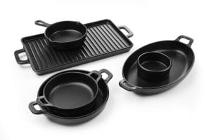 Mini oval panne Little Chef, Fine Dine, Svart, 263x140x(H)37mm Presentasjon & Servering 2