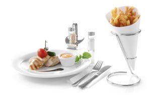 Pommes Frites stativ, HENDI, ø110x(H)175mm Presentasjon & Servering 2