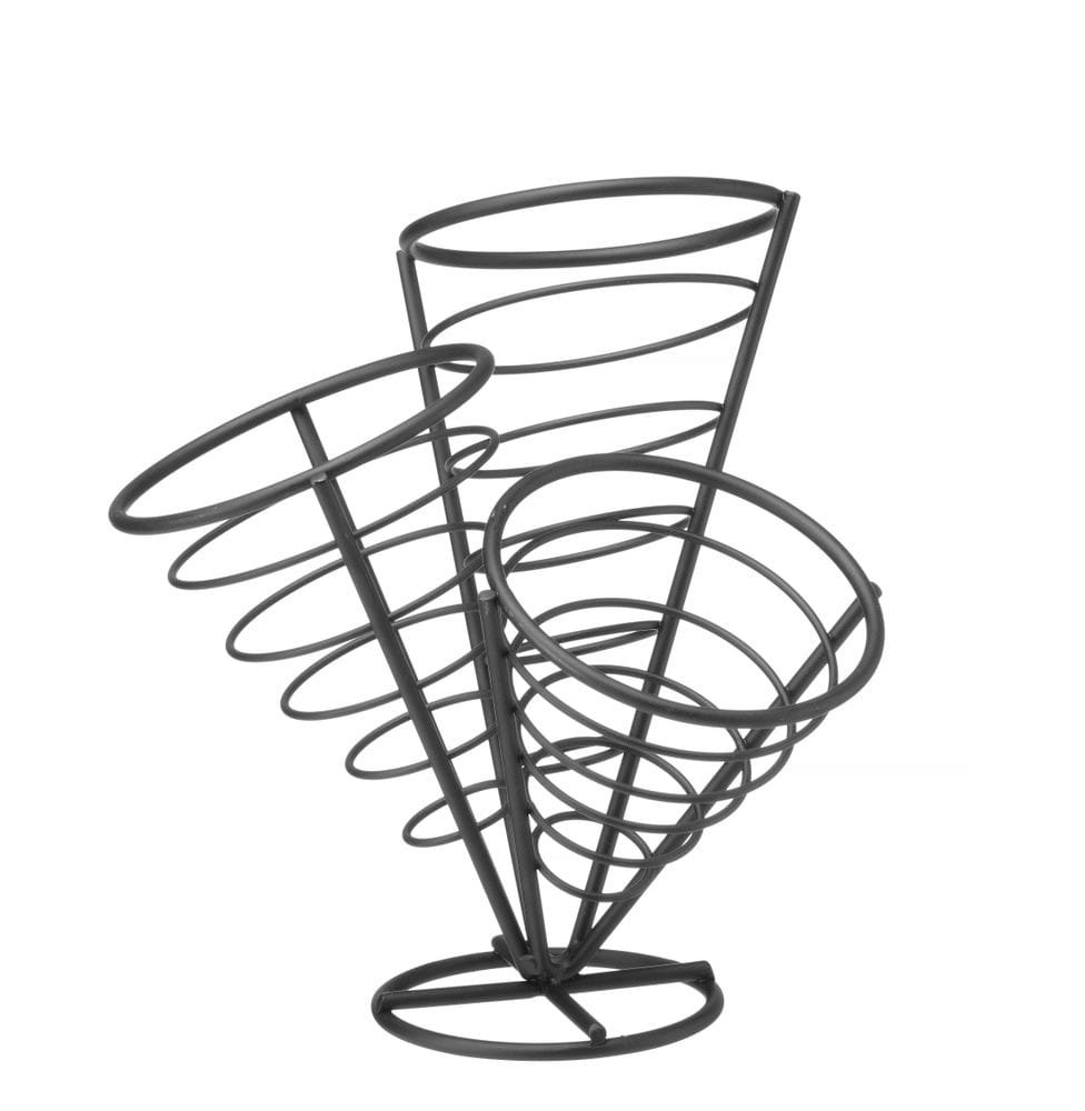 Chips serveringsstativ for 3 poser., HENDI, 270x270x(H)280mm Presentasjon & Servering 2