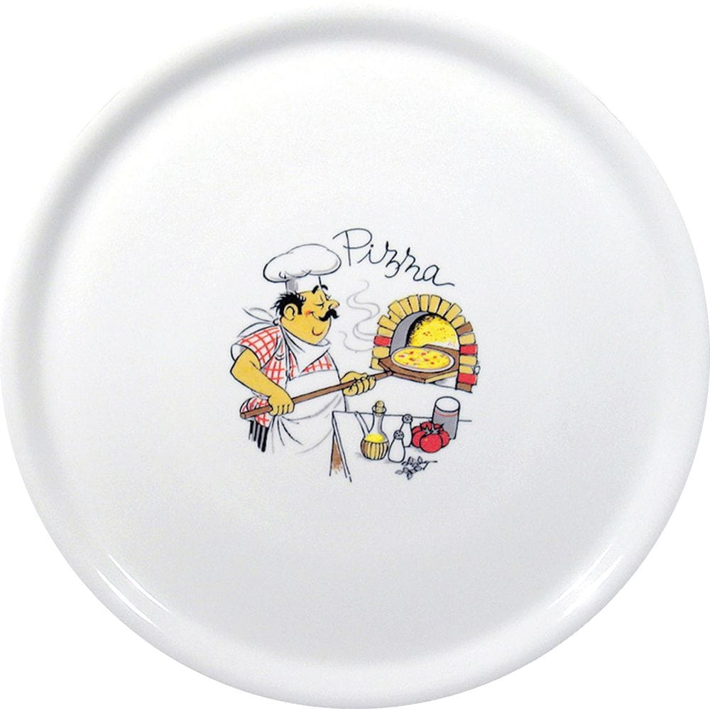 Pizzatallerken Tradisjonell, HENDI, Hvit, ⌀330mm Presentasjon & Servering 2