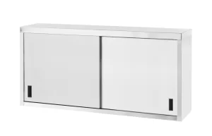 Rustritt skap med skyvedører – sveiset, dybde: 400 mm, HENDI, Profi Line, 1200x400x(H)600mm Hygiene & Lagring