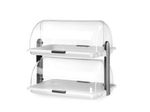Roll top display – dobbel, HENDI, 465x310x(H)410mm Buffé Presentasjon 2