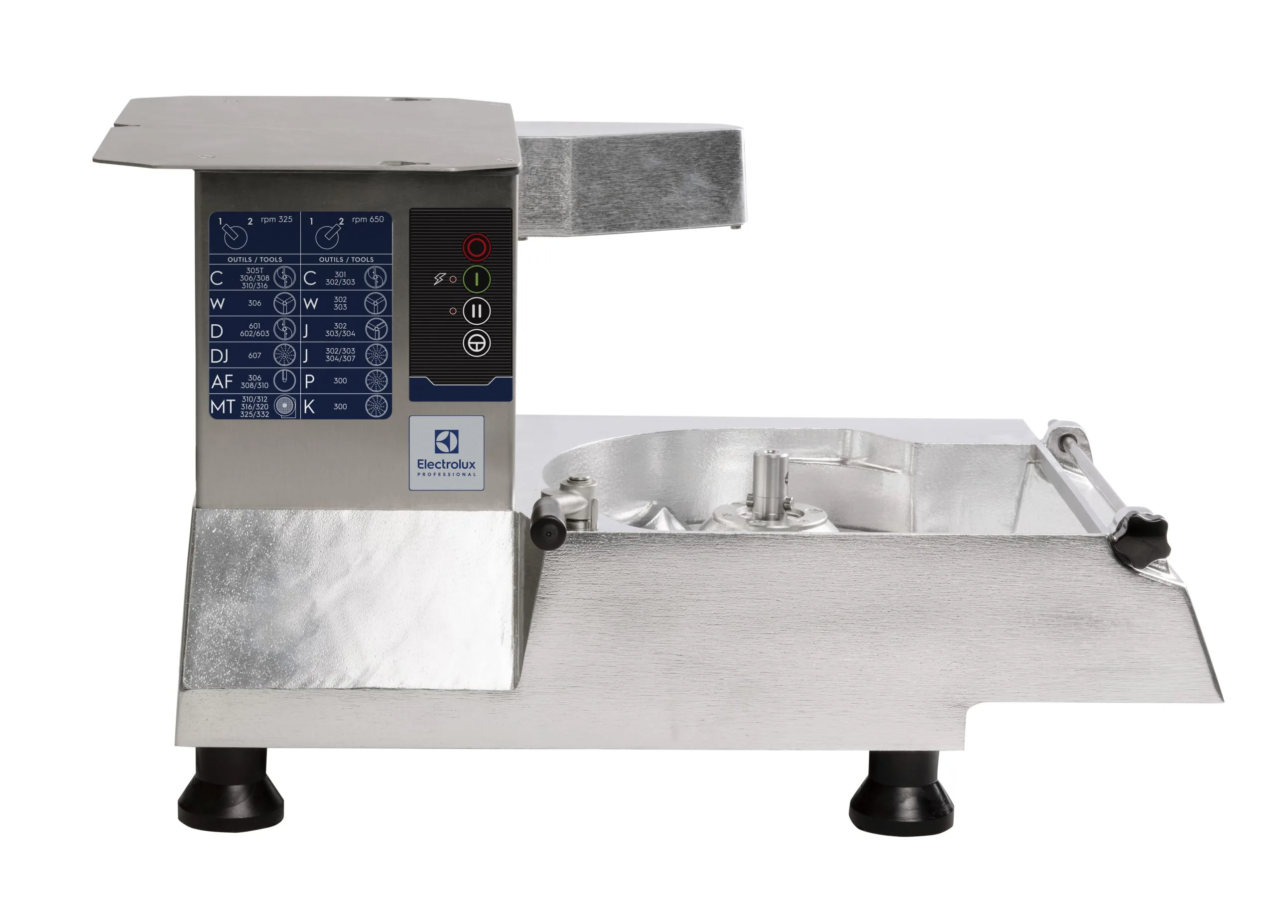 Grønnsakskutter TR 260, 2 hastigheter 390/780 rpm, 230v Storkjøkken