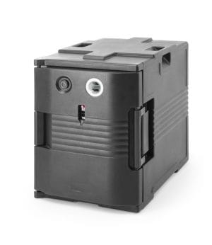 Termoisolert beholder med varmefunksjon – catering, AmerBox, GN 1/1, 220–240V/200W, 477x680x(H)620mm Hygiene & Lagring