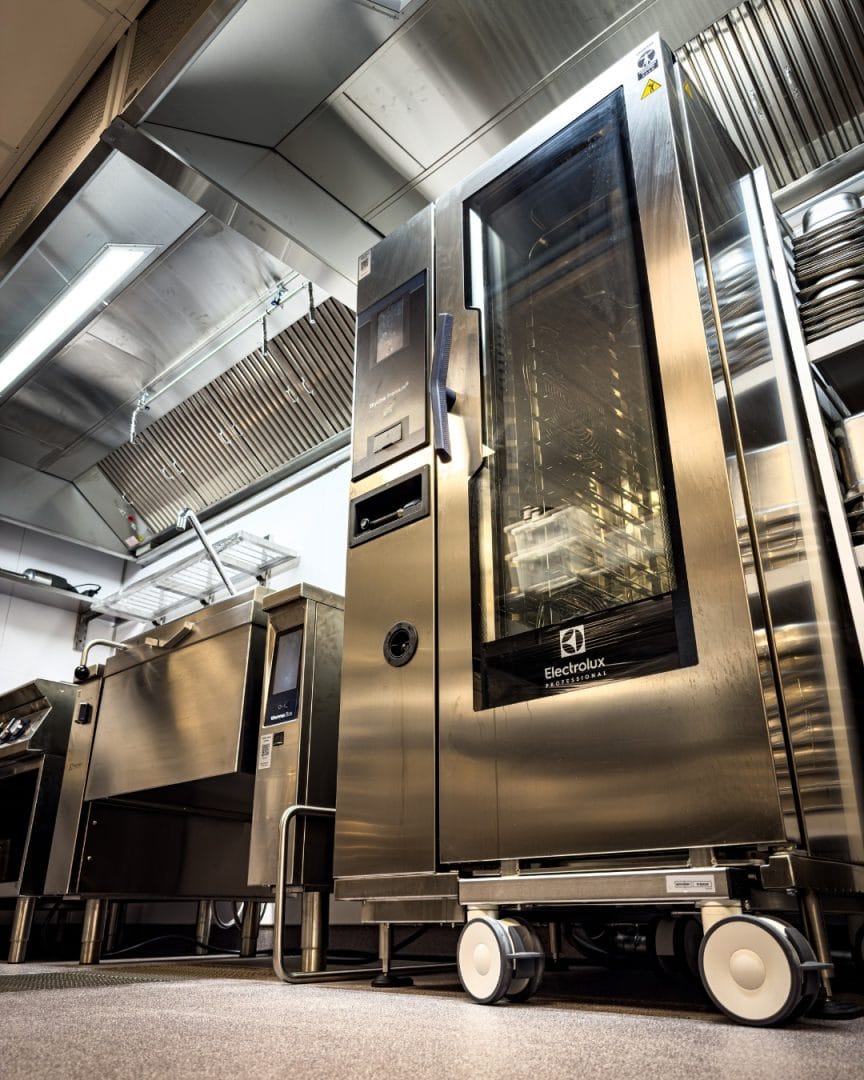 froskeperspektiv av kombidamper fra electrolux professional