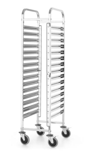 Ryddetralle, HENDI, Kitchen Line, GN 1/1, sølvfarget, 380x550x(H)1705mm Hygiene & Lagring