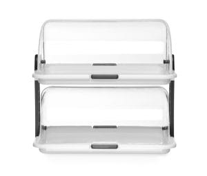 Roll top display – dobbel, HENDI, 465x310x(H)410mm Buffé Presentasjon