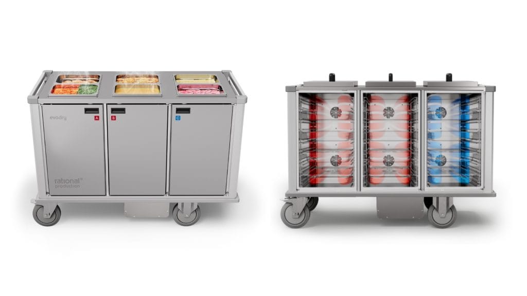 evodry serveringsvogn matdistribusjon fra rational production