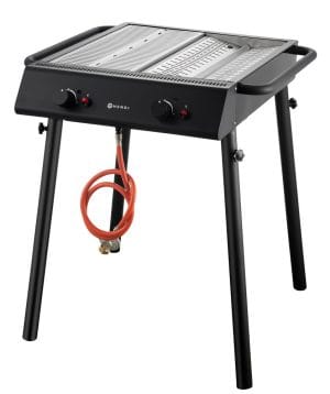 Xantos Black gassgrill – kompakt grill med 2 brennere Gass- og kullgrill 2