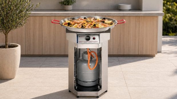 Gassgrill og kullgrill til restaurant, uteservering og profesjonell matlaging
