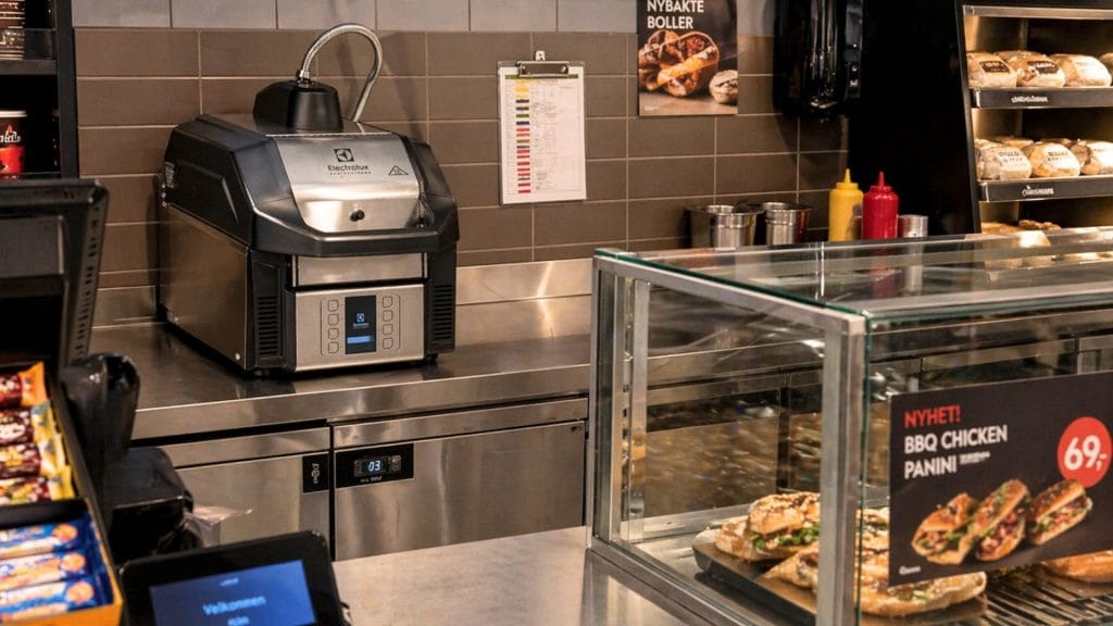 SpeeDelight pressgrill på bensinstasjon storkjøkkenutstyr