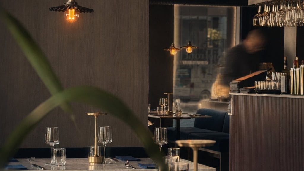 belysning i restaurant