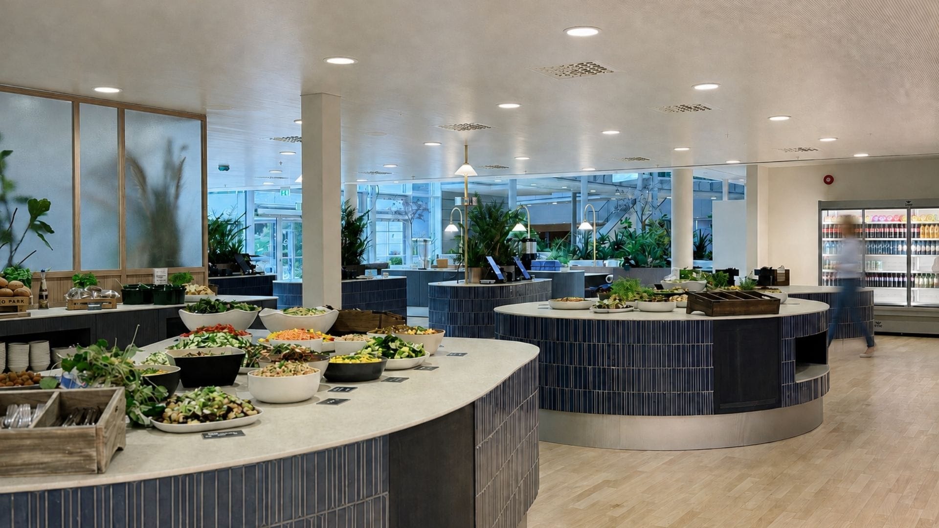 hjørnet ved vækerø kantine med oversikt over buffetdisker