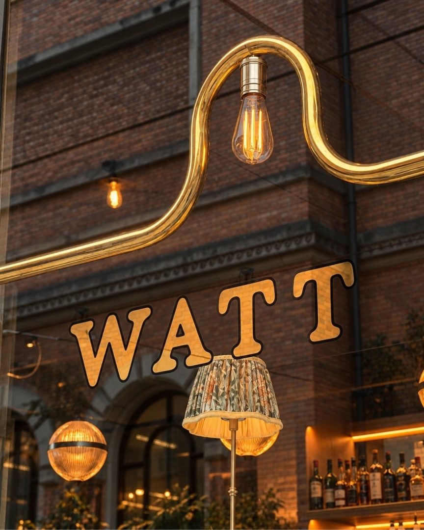 logoen til cafe watt på vindu