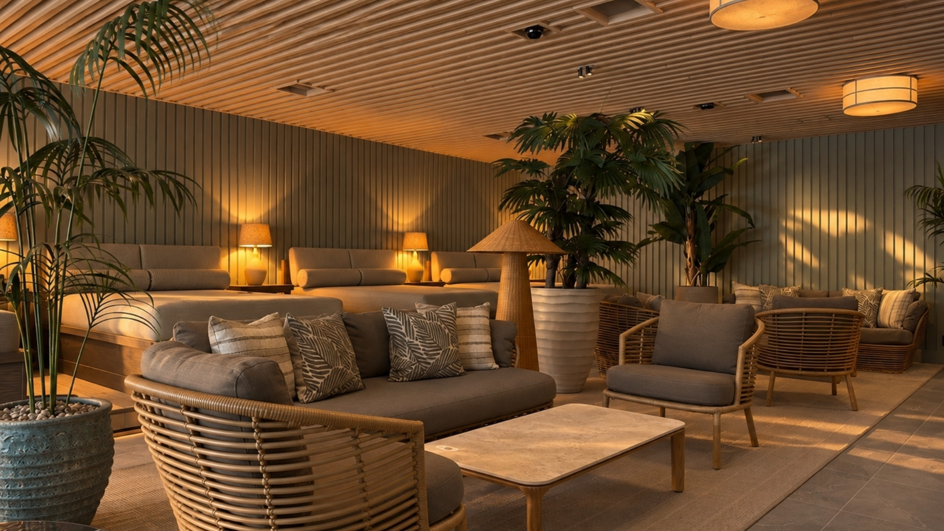 loungeområdet ved velværeavdeling på havna hotel og sjøbad