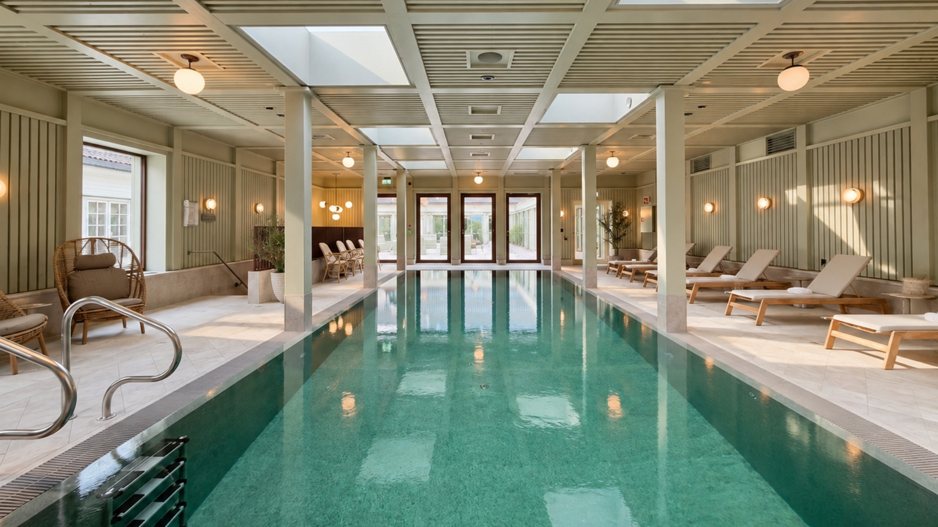 Luksuriøst bad og lounge ved Havna hotell og sjøbad