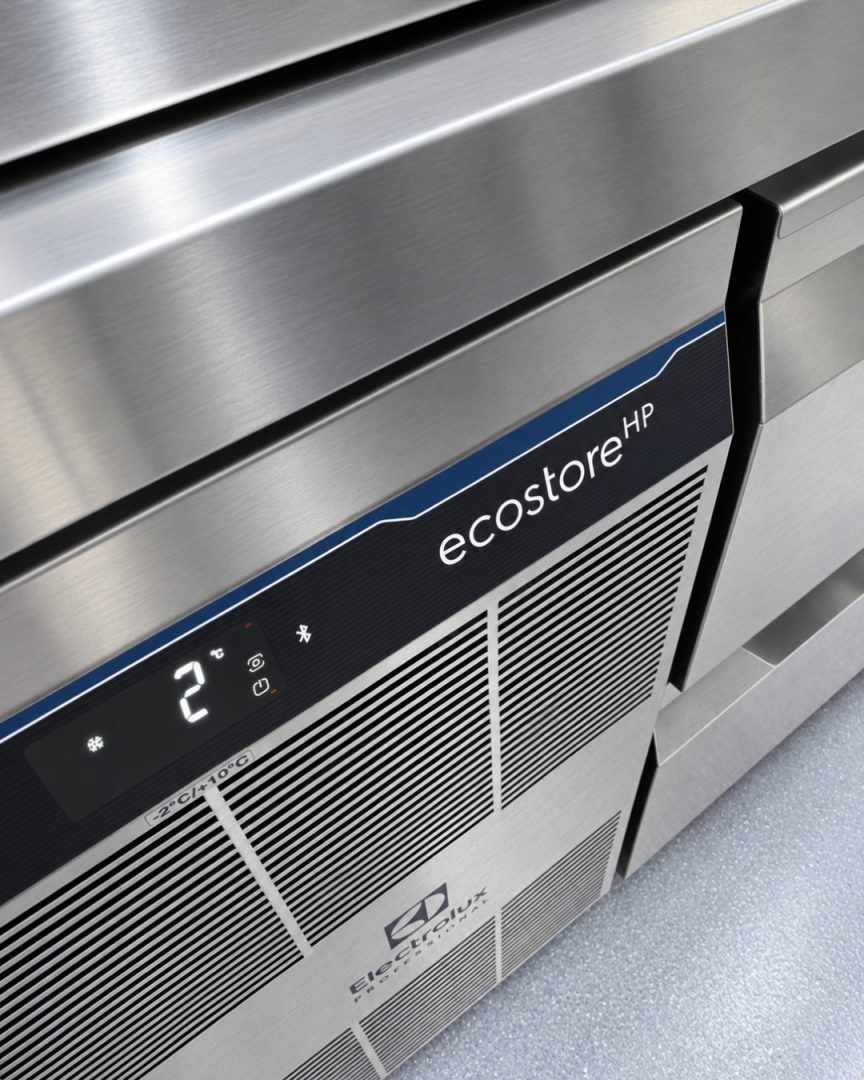 ecostore kjølebenk fra electrolux professional på storkjøkkenet til kverneriet