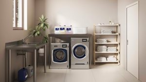 Electrolux Professional nye generation 7000 industrivaskemaskin og tørketrommel i lite vaskeri